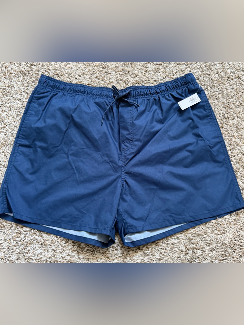 Old Navy Men's Navy Blue Athletic Swim Shorts
